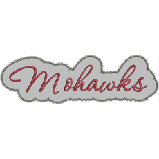 Mohawks Applique Script Zig Zag Snap Shot
