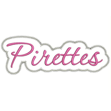 Pirettes Applique Script Zig Zag Snap Shot