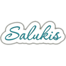 Salukis Applique Script Zig Zag Snap Shot
