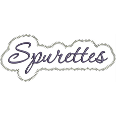 Spurettes Applique Script Zig Zag Snap Shot