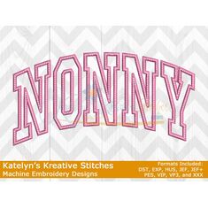 Nonny Arched Applique Embroidery