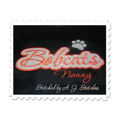 Bobcats Applique Script stitched by A. J. Stitches