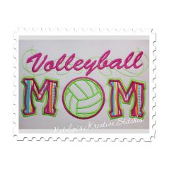 Volleyball Mom Applique with a Twist