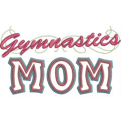 Gymnastics Mom Applique with a Twist