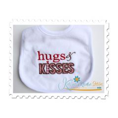 Hugs and Kisses Bib