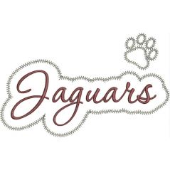 Jaguars Applique Script ZigZag Snap Shot