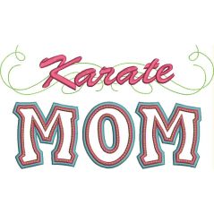 Karate Mom Applique with a Twist Snap Shot
