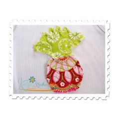 Pineapple Frayed Applique