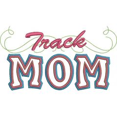 Track Mom Applique Snap Shot