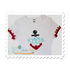Anchor Split Applique Tee (Font not included)