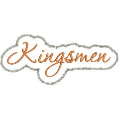 Kingsmen Applique Script Zig Zag Snap Shot