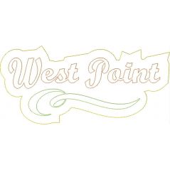 West Point Distressed Applique Snap Shot