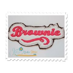 Brownie Distressed Applique