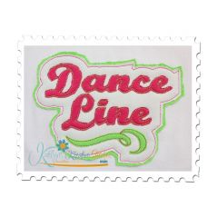 Dance Line Distressed Applique