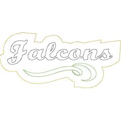 Falcons Distressed Applique