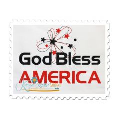 God Bless America (8x12 Fill Stitch)