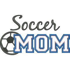 Soccer MOM Applique Snap Shot