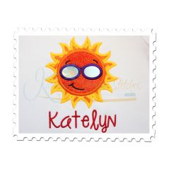 Sun Applique (Font is not included)