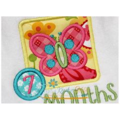 Butterfly Applique Frame Close Up