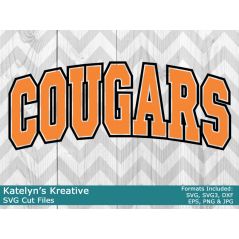 Cougars Arched SVG