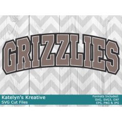 Grizzlies Arched SVG