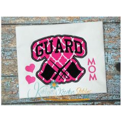 Guard Mom Block Arc Applique