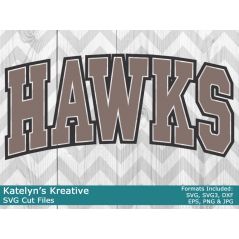 Hawks Arched SVG
