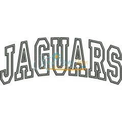 Jaguars Arched Applique Snap Shot