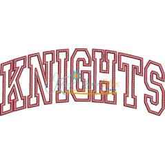 Knights Arched Applique Snap Shot