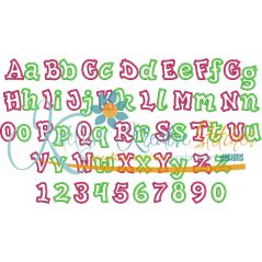 Fun and Funky Applique Font 2 Snap Shot