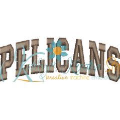Pelicans Arched 4x4 Satin Snap Shot