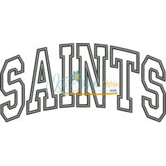 Saints Arched Applique Snap Shot