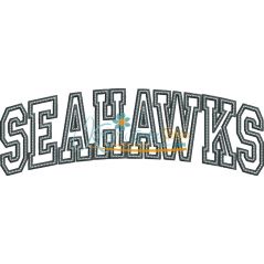 Seahawks Arched Applique Snap Shot