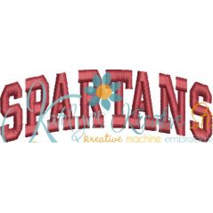 Spartans Arched 4x4 Satin Snap Shot