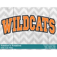 Wildcats Arched SVG