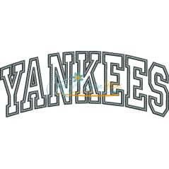 Yankees Arched Applique Snap Shot