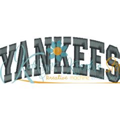Yankees Arched 4x4 Satin Snap Shot