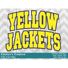 Yellow Jackets Arched SVG