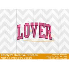 Lover Arched Satin 4x4 Embroidery