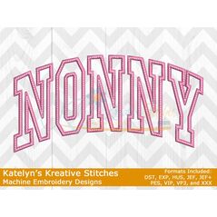 Nonny Arched Applique Embroidery