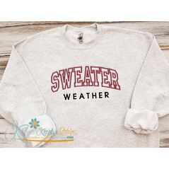 Sweater Weather Arched Applique
