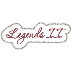 Legends II Applique Script Zig Zag Snap Shot