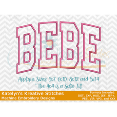 Bebe Arched Embroidery