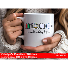 Embroidery Life Icon (ver 2) - Sublimation / DTF
