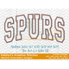 Spurs Arched Embroidery