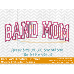 Band Mom Arched Embroidery