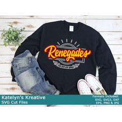 Renegades Script Rectangle SVG Files