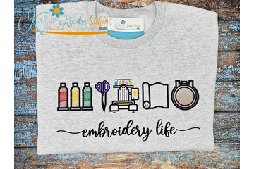 Embroidery Life Icon Design