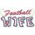 Football Wife Applique with a Twist Snap Shot