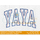 YAYA Arched Applique with Baseball Stitches - 4 Sizes